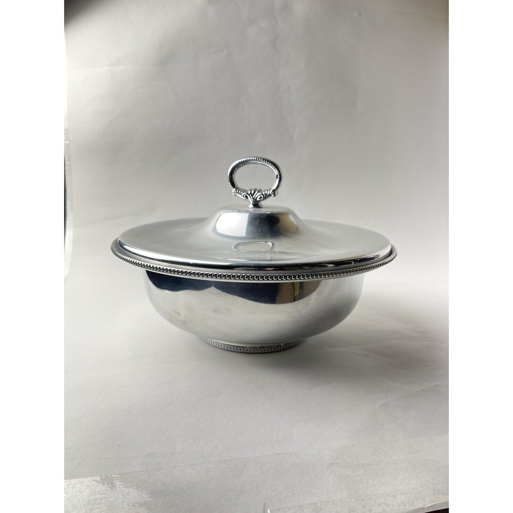 Vintage B.W. Buenilum Aluminum Casserole Dish Serving Bowl With Lid 10”